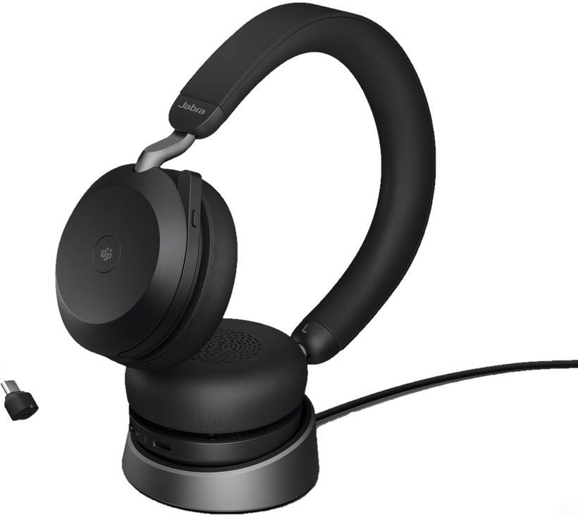 Jabra Headset Evolve2 75 Link380C MS Stand Blk EON