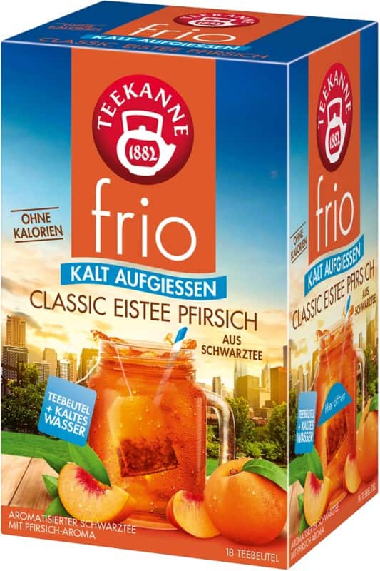 TEEKANNE Frio Tee Pfirsich 18 Stück à 2.5 g