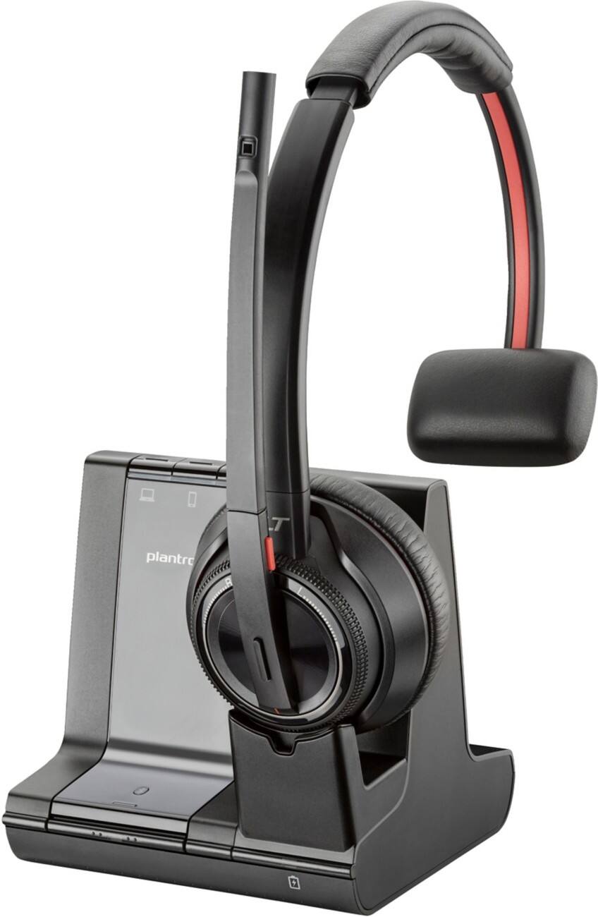 HP Savi Headset mit Bluetooth Geräuschunterdrückung mit Mikrofon Stereo 8210 Schwarz
