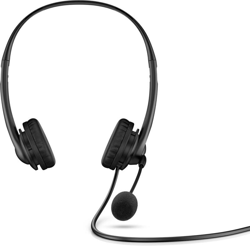 HP Headset Geräuschunterdrückung Mikrofon mit Stereo Schwarz