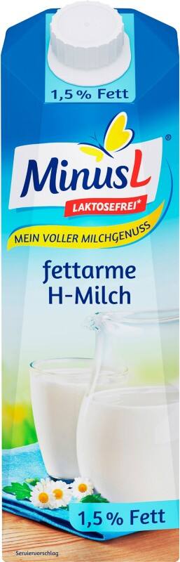 MinusL H Milch 1.5 % 10 Stück à 1 L
