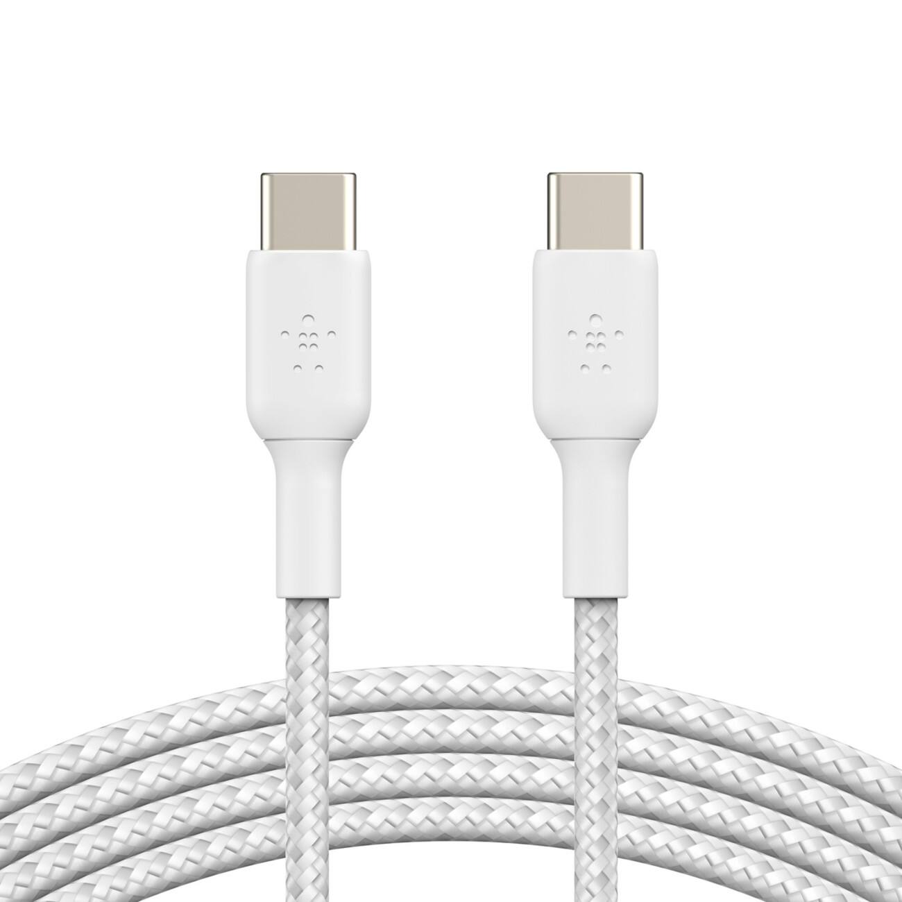 Belkin Ladekabel USB-Kabel USB-C Stecker auf USB-C Stecker 1 m Weiß