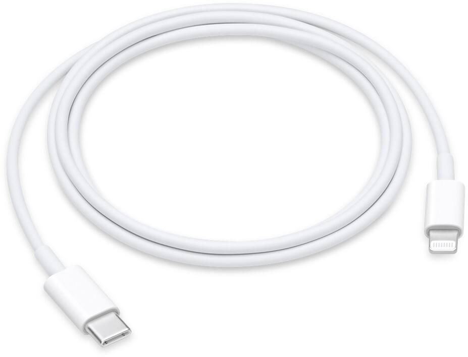 Apple Ladekabel USB-C Stecker zu Apple Lightning 1 m Weiß