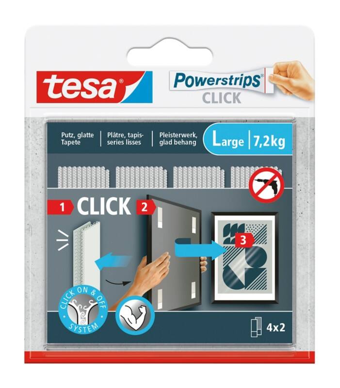 tesa tesa Powerstrips Click Klebehaken Weiß