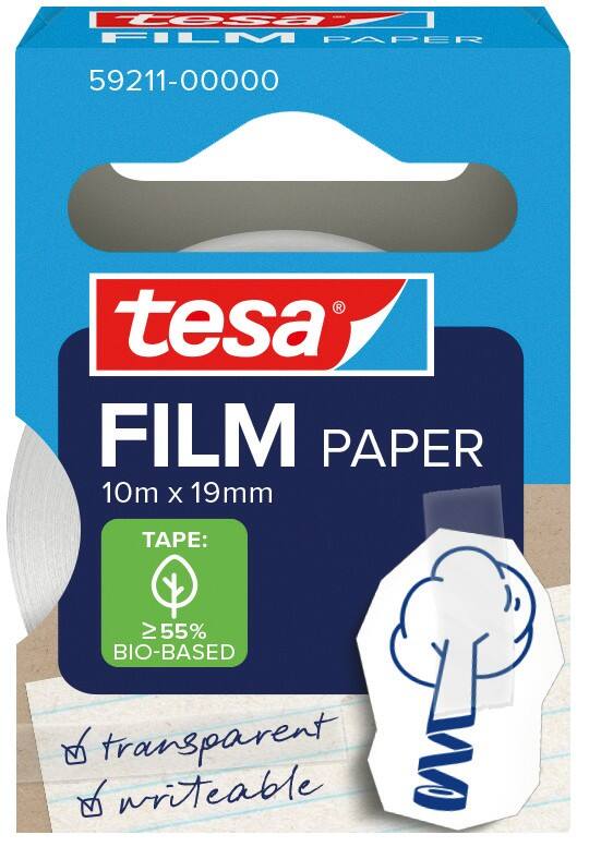 tesa Klebeband tesafilm 59211 Transparent 19 mm (B) x 10 m (L) Papier