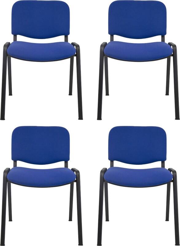 Viking Realspace ISO Besucherstuhl Blau 120 kg D5S/IB 530 x 540 x 800 mm 4 Stück