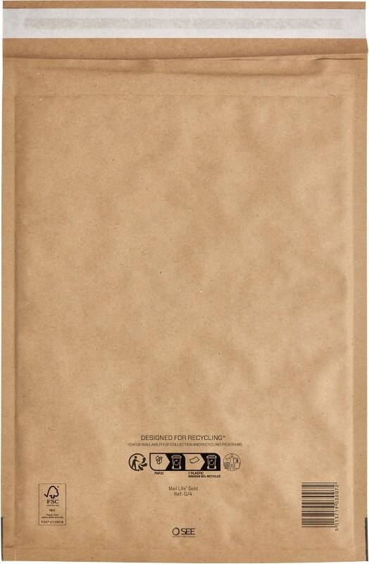 Mail Lite Plus Luftpolster-Versandtaschen G/4 Ohne Fenster Abziehstreifen 100 Stück