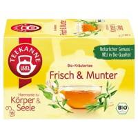 TEEKANNE Fresh and Lively Bio Tee Beutel 18 Stück 