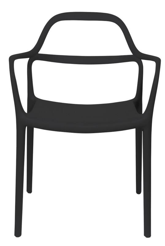 meet Stuhl 575 x 535 x 770 mm Schwarz 2 Stück 