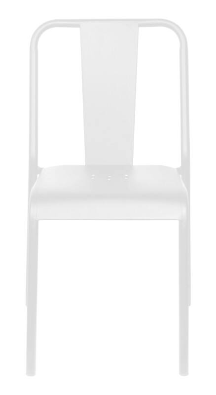 meet Stuhl 470 x 550 x 810 mm Weiß 2 Stück 