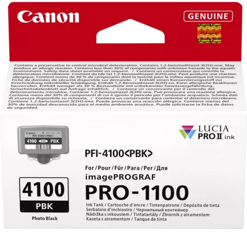 Canon PFI-4100 PBK Original-Tintenpatrone Schwarz