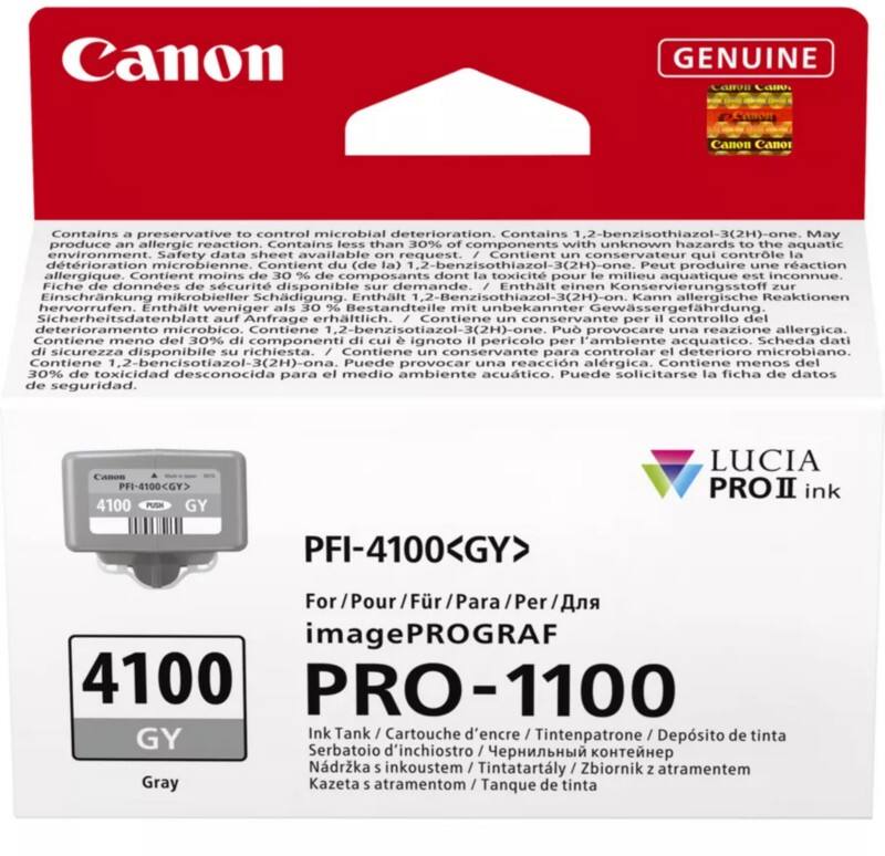 Canon PFI-4100GY Original Tintenpatrone Grau