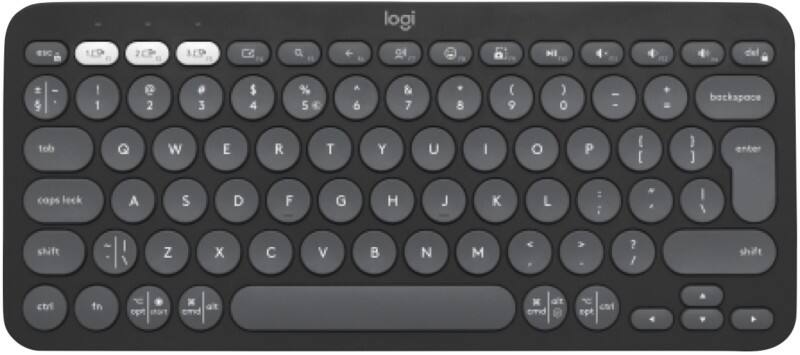Logitech Kabellose Tastatur QWERTY Graphit K380S