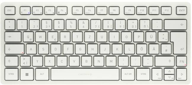 CHERRY Mini Kabellose Tastatur QWERTZ Weiß KW7100