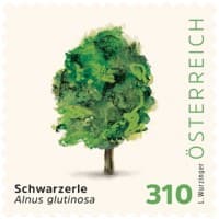 Post AG/Österreichische Post Schwarzerle Briefmarken 3.10 Selbstklebend 25 Stück