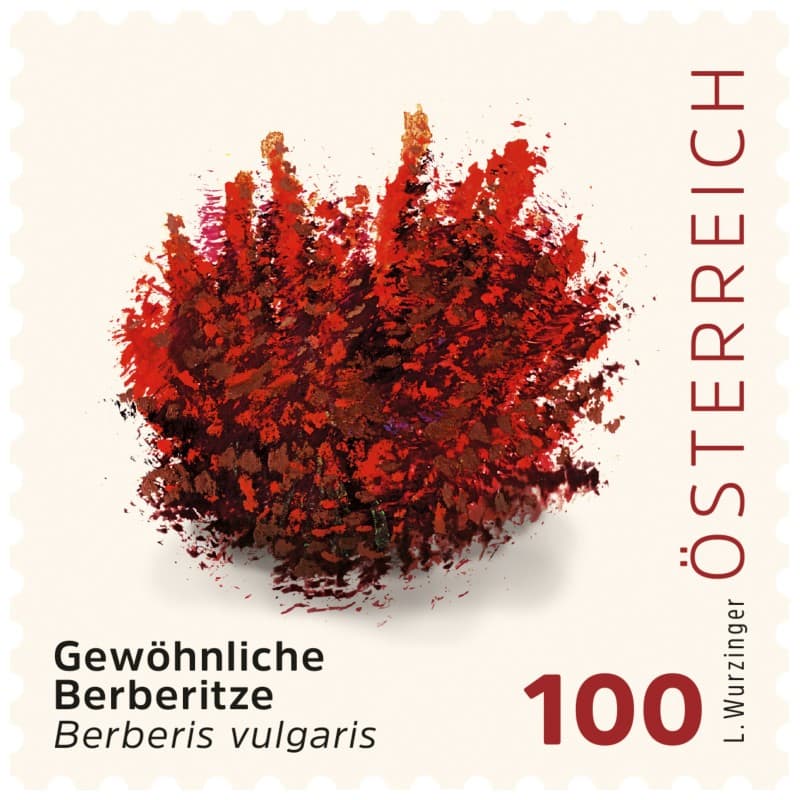 Post AG/Österreichische Post Gewöhnliche Berberitze Briefmarken 1.00 Selbstklebend 4 Stück