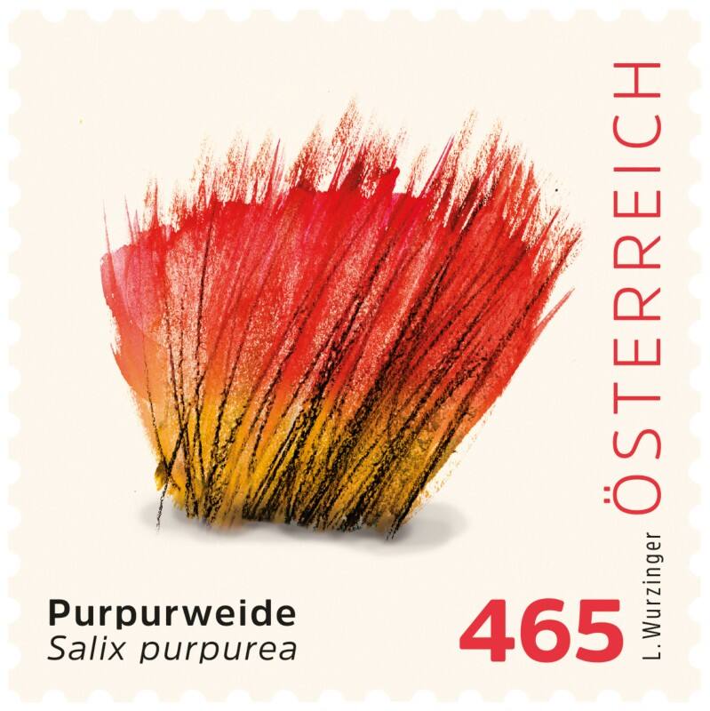 Post AG/Österreichische Post Purpurweide Briefmarken 4.65 Selbstklebend 4 Stück