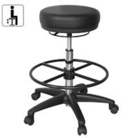 AMSTYLE Hocker Schwarz 500 x 500 x 880 mm