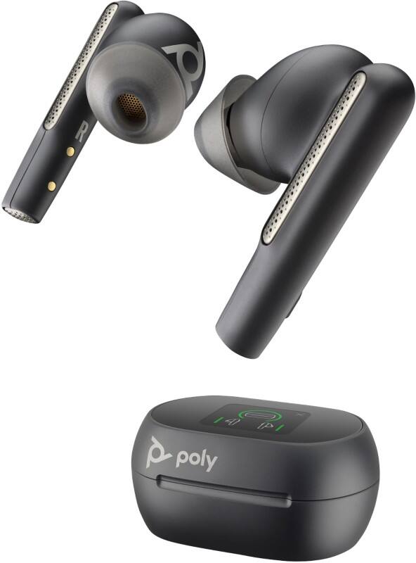 poly Voyager Free Kabellos Kopfhörer In-Ear Active Noise Cancelling 60+ Schwarz