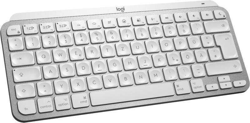 Logitech Kabellose Tastatur MXkeys Mini für Mac 920-010519 QWERTZ DE Grau