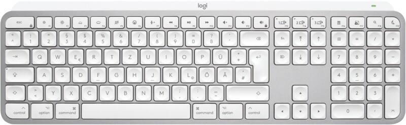 Logitech Kabellose Tastatur Mxkeys S für Mac 920-011624 QWERTZ DE Grau