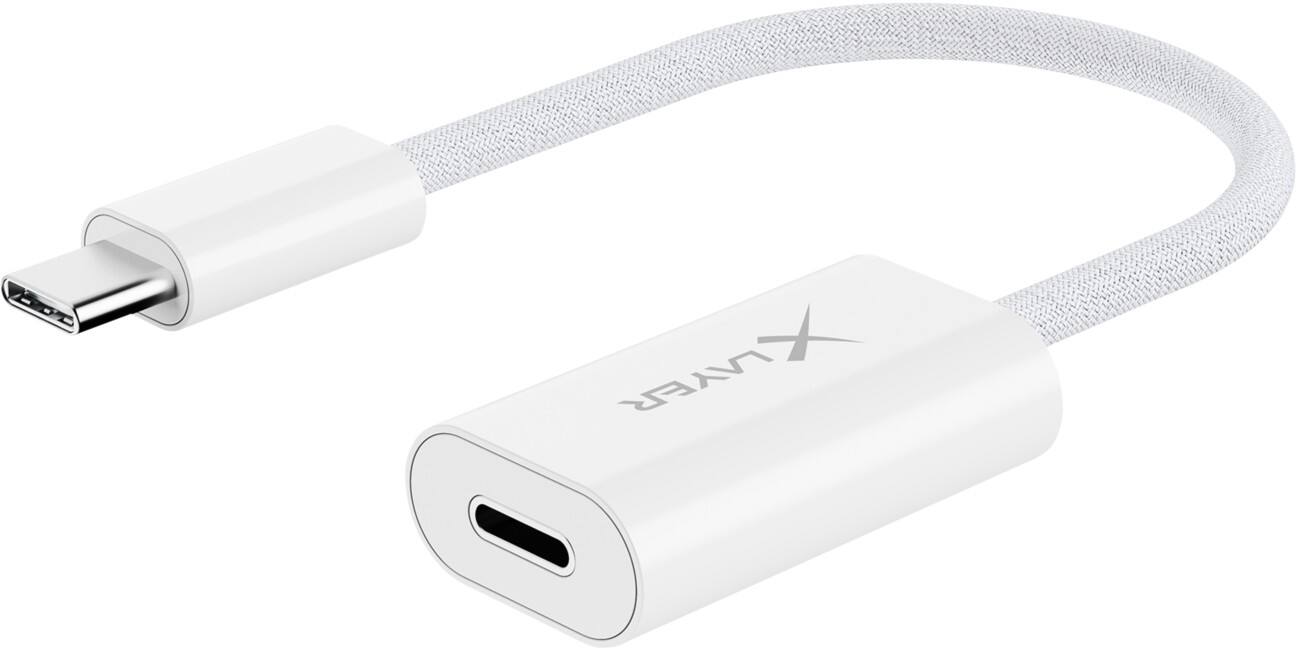 XLayer Ladekabel USB A Stecker Apple Lightning 12 cm Weiß