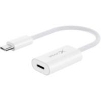 XLayer Ladekabel USB A Stecker Apple Lightning 12 cm Weiß