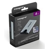 Integral SSD-Festplatte 4 TB USB 3.2 (Gen 2) Silber INSSD4TPORT3.2SLIMXS