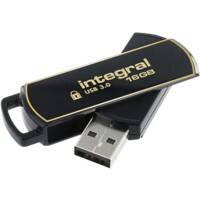 Integral USB-Stick 16 GB USB Type-A Gold, Schwarz