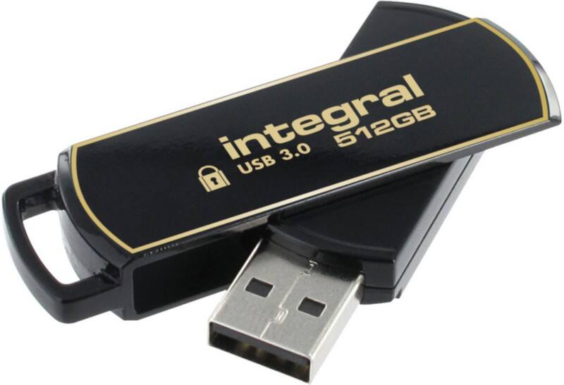 Integral USB-Stick 512 GB USB Type-A Gold, Schwarz