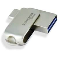 Integral USB-Stick 128 GB USB Type-A, USB Type-C Silber