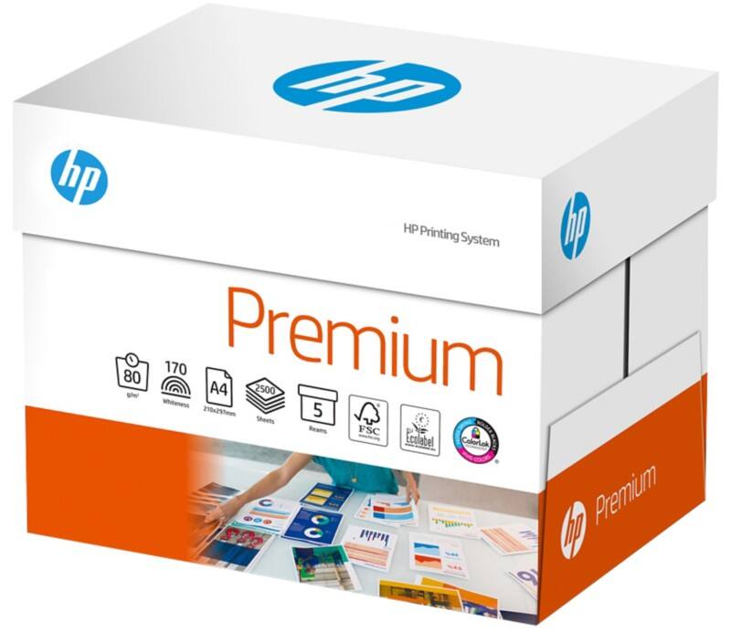 HP Premium A4 Druckerpapier  80 g/m² Glatt Weiß 170 CIE