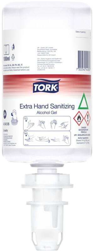 Tork S4 Handdesinfektionsmittel Nachfüllung Gel Antibakteriell 6 Flaschen à 1000 ml