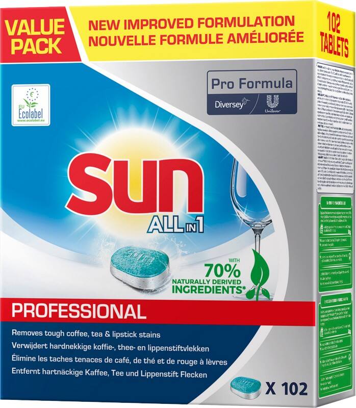 Sun Professional All in 1 Spülmaschinentabs 102 Stück