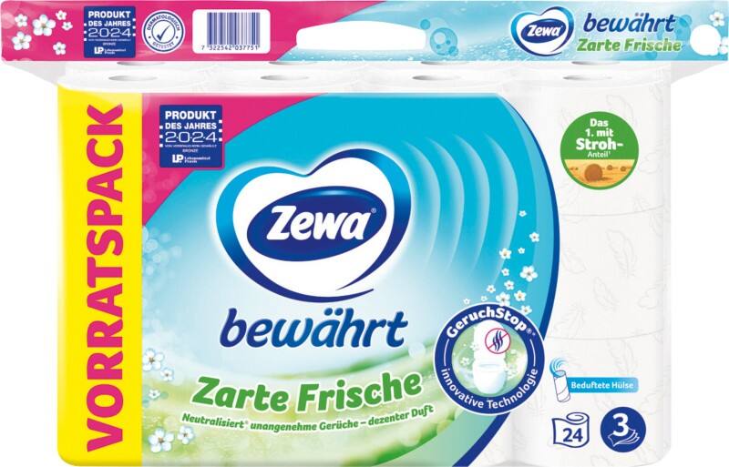 Zewa Toilettenpapier 3-lagig 24 x 150 Blatt