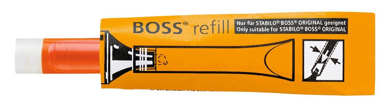 STABILO BOSS ORIGINAL refill Nachfüllung für Textmarker Orange 070/54