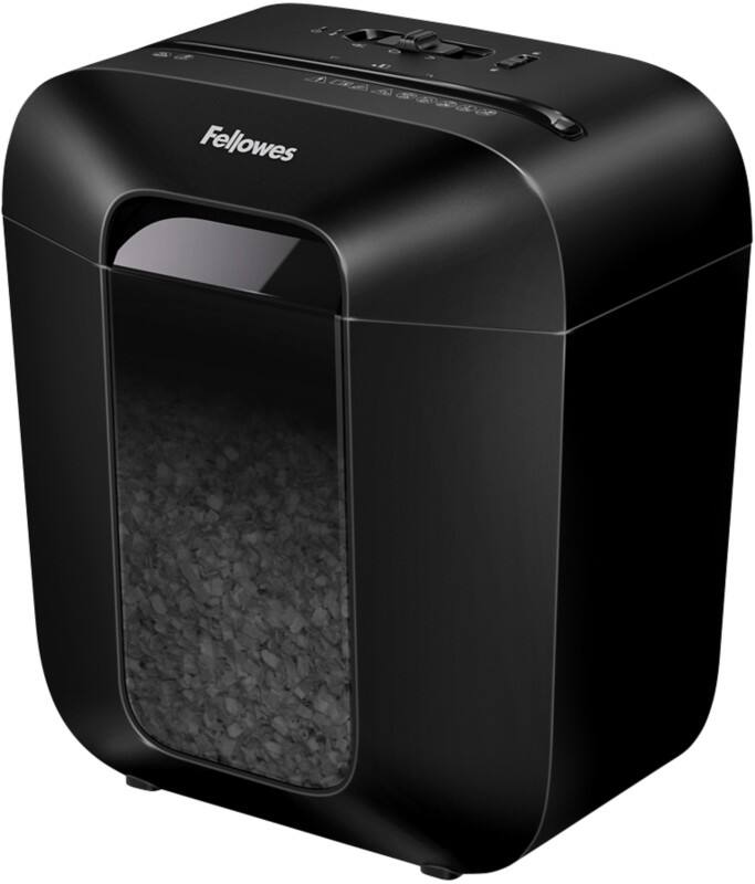 Fellowes Manuell POWERSHRED Aktenvernichter 6 Blatt Minischnitt Sicherheitsstufe LX25M
