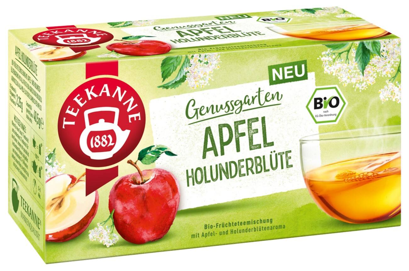TEEKANNE Genussgarten Früchtetee Beutel Gemischt 18 Stück à 1,8 g