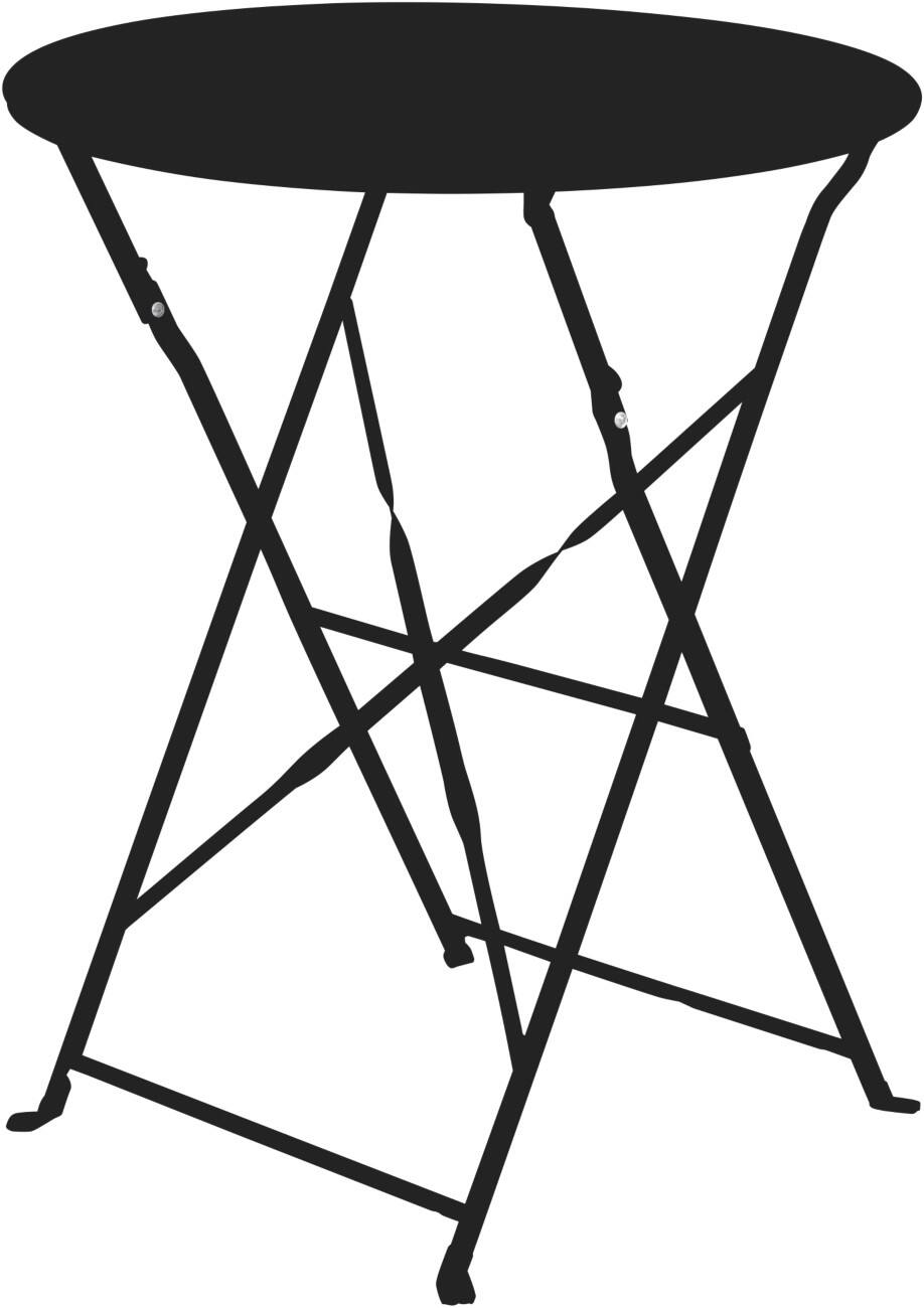 meet powered by PAPERFLOW EDEN Nicht höhenverstellbarer Runder Tisch TAEDENO.01 600 x 600 x 730 mm