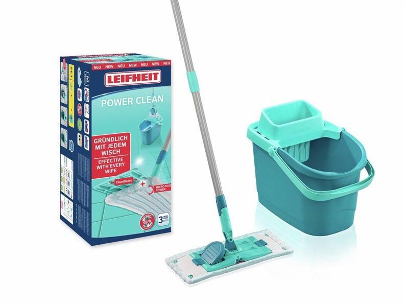 LEIFHEIT Power Clean Reinigungsset 2,69 x 51,4 x 26 cm Turquoise 2 Stück