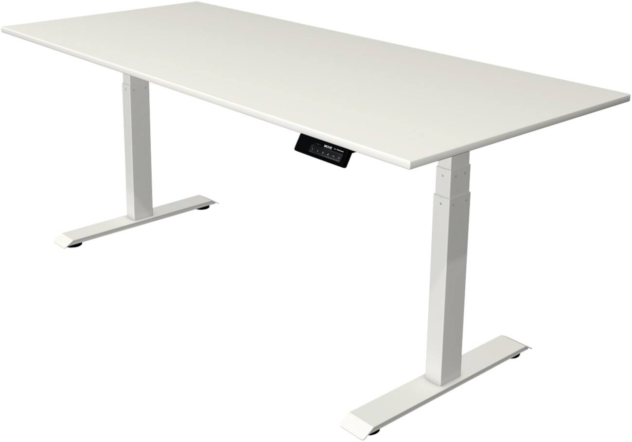 Kerkmann Elektronisch Höhenverstellbar Sitz-Stehschreibtisch Rechteckig T-Fuß 1,800 (B) x 800 (T) x 1,270 (H) mm Spanplatte Melamin Stahl