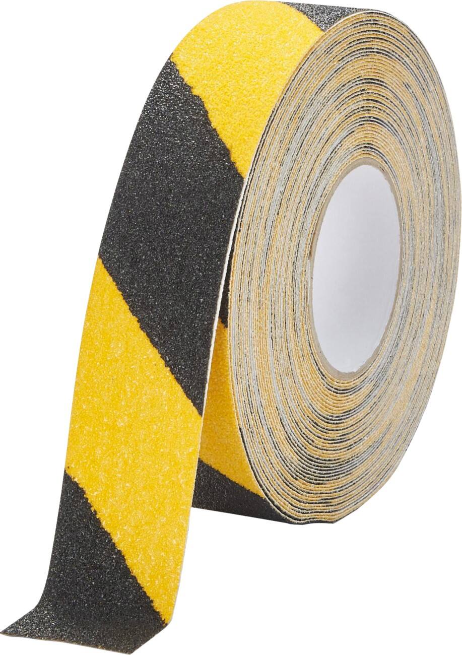 DURABLE Anti-Rutschband Schwarz Gelb 50 mm (B) x 15 m (L) PVC (Polyvinylchlorid)