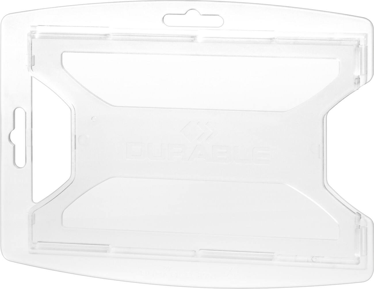 DURABLE Ausweishalter ohne Clip 10 x 0,64 x 7,4 cm PP (Polypropylen) 10 Stück