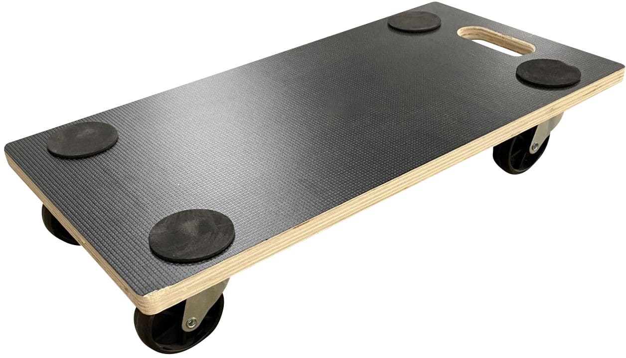 T4ALL Rollenuntersatz 200 kg Sperrholz 30 x 56 x 15 cm Schwarz