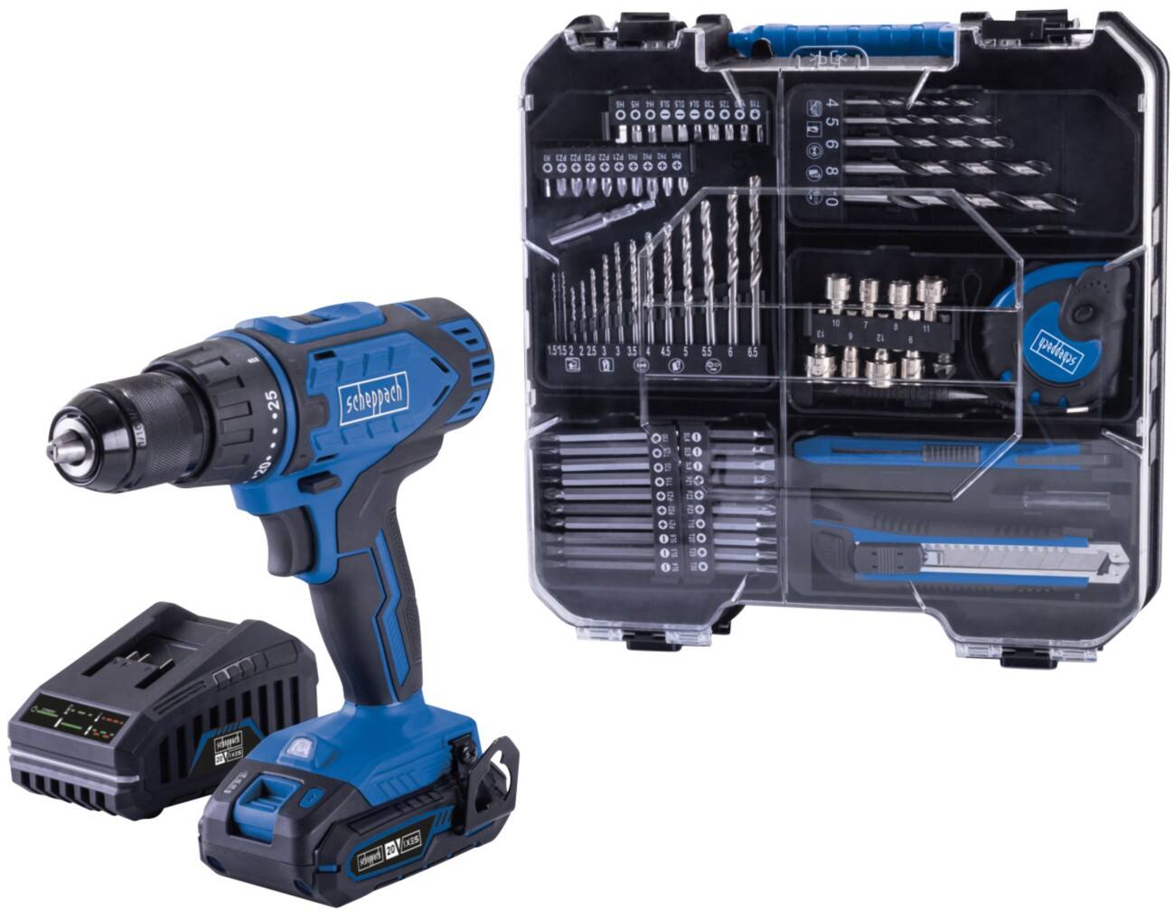 scheppach IXES Bohrmaschine 20 V mit Bürsten C-DTB74/1-X