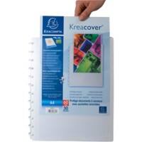 Exacompta Kreacover Präsentationsmappe 40 Taschen A4 Weiß 4 Stück