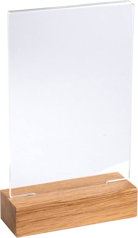 Exacompta Office Tischaufsteller A6 T-Form 10,5 (B) x 4 (T) x 18 (H) cm Transparent 10 Stück
