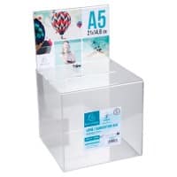 Exacompta Office Vorschlagsbox A5 21 (B) x 21 (T) x 36,5 (H) cm Transparent