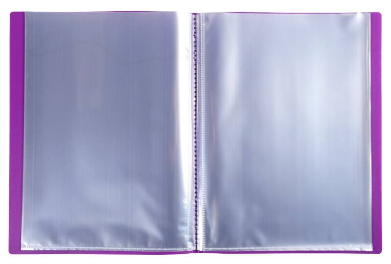 Exacompta OpaK Präsentationsmappe 40 Taschen A4 Violett 10 Stück