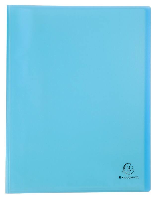 Exacompta Chromaline Pastel Präsentationsmappe 40 Taschen A4 Pastellblau 10 Stück